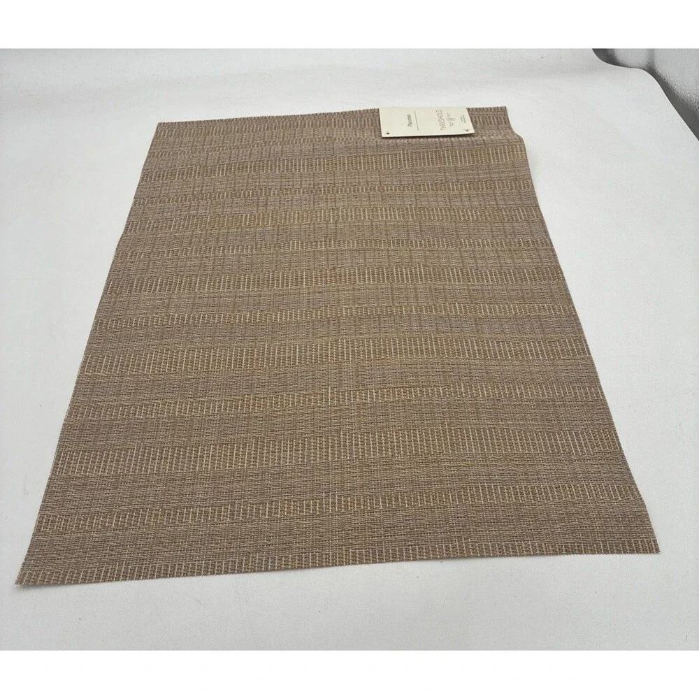 7 placemat threshold 14in x 19in tan